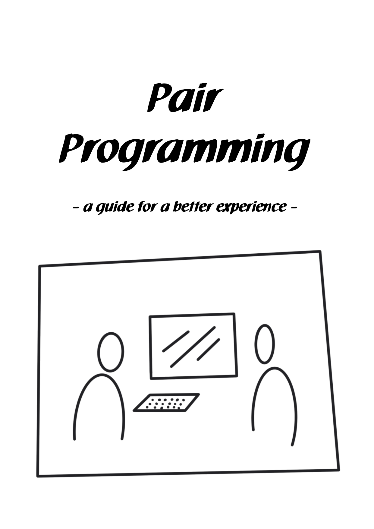 cover of booklet about pair programming